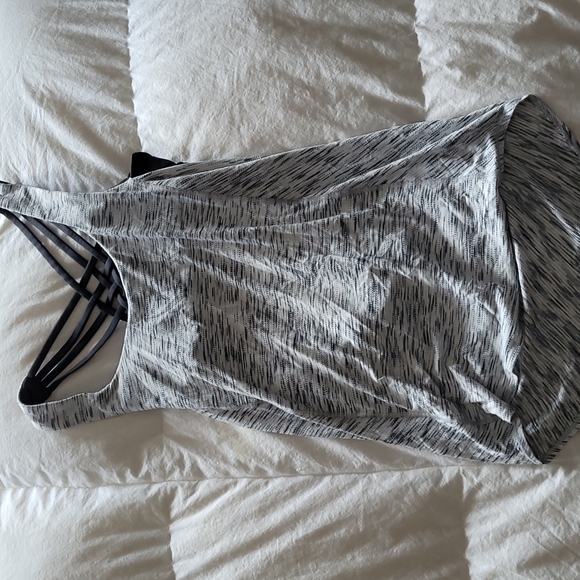 Lululemon, size 4, tank top, grey and white - Picture 1 of 4